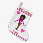 GYMNASTICS CHRISTMAS STOCKING FOR GIRLS. KLEINE KERSTSOK (Voorkant (Hangend))