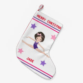 GYMNASTICS CHRISTMAS STOCKING FOR GIRLS. KLEINE KERSTSOK (Voorkant (Hangend))