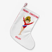 GYMNASTICS CHRISTMAS STOCKING FOR GIRLS. KLEINE KERSTSOK (Voorkant (Hangend))