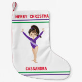 GYMNASTICS CHRISTMAS STOCKING FOR GIRLS. KLEINE KERSTSOK (Voorkant)