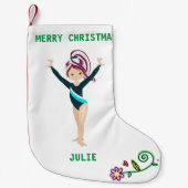 GYMNASTICS CHRISTMAS STOCKING FOR GIRLS. KLEINE KERSTSOK (Voorkant)