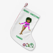 GYMNASTICS CHRISTMAS STOCKING FOR GIRLS. KLEINE KERSTSOK (Voorkant (Hangend))