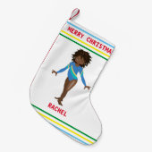 GYMNASTICS CHRISTMAS STOCKING FOR GIRLS. KLEINE KERSTSOK (Voorkant (Hangend))