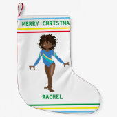 GYMNASTICS CHRISTMAS STOCKING FOR GIRLS. KLEINE KERSTSOK (Voorkant)