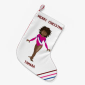 GYMNASTICS CHRISTMAS STOCKING FOR GIRLS. KLEINE KERSTSOK (Voorkant (Hangend))