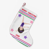 GYMNASTICS CHRISTMAS STOCKING FOR GIRLS. KLEINE KERSTSOK (Voorkant (Hangend))