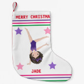 GYMNASTICS CHRISTMAS STOCKING FOR GIRLS. KLEINE KERSTSOK (Voorkant)