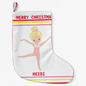GYMNASTICS CHRISTMAS STOCKING FOR GIRLS. KLEINE KERSTSOK (Voorkant)