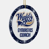Gymnastics Coach Gift Ornament (Rechts)