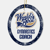 Gymnastics Coach Gift Ornament (Links)