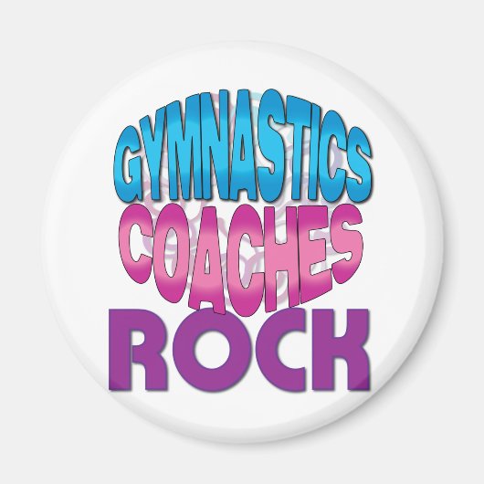Gymnastics Coach Gifts Magneet (Voorkant)