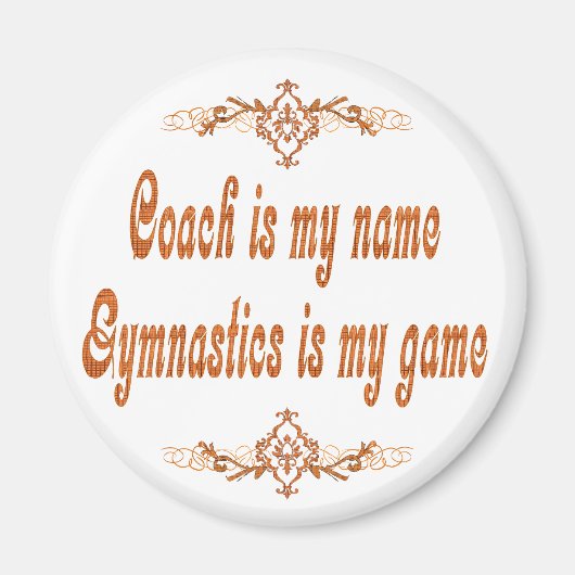 Gymnastics Coach Magneet (Voorkant)
