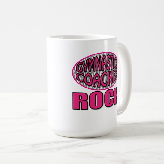 Gymnastics Coaches Rock Mok (Voorkant rechts)