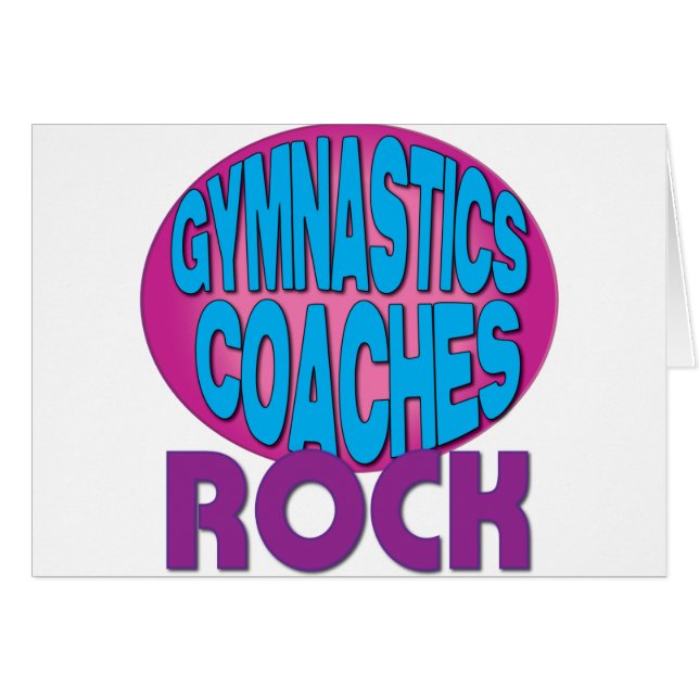 Gymnastics Coaches Rock Shirten (Voorkant Horizontaal)