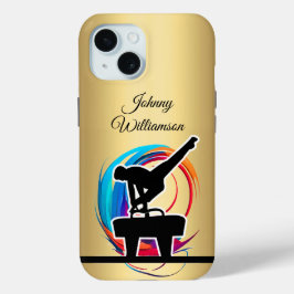 Gymnastics Colorful "logo" elegant Personalize iPhone 15 Case