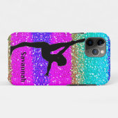 Gymnastics Colorful Sparkle Personalized Case-Mate iPhone Case (Achterkant (horizontaal))