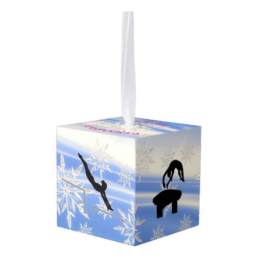 Gymnastics Cube Ornament (Achter hoekig)