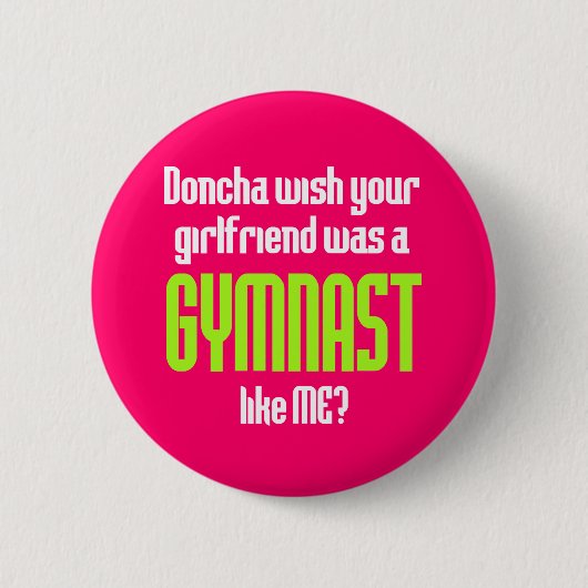 Gymnastics Doncha Ronde Button 5,7 Cm (Voorkant)