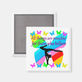 GYMNASTICS DREAMS KOMEN WAAR MAGNEET (Voorkant / Achterkant)