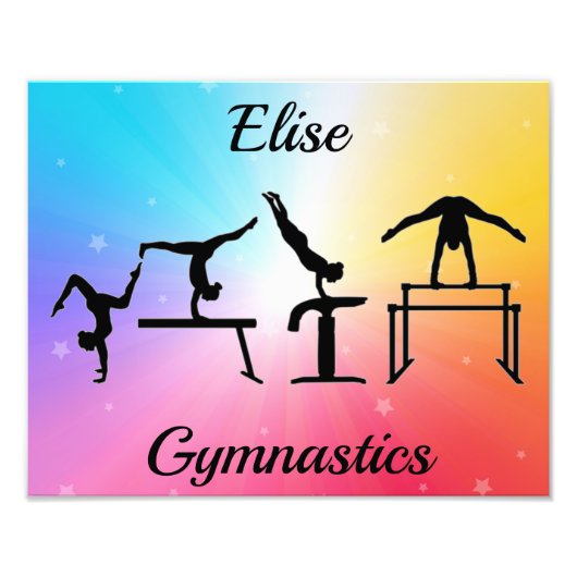 Gymnastics Events Rainbow Photo Print Foto Afdruk (Voorkant)