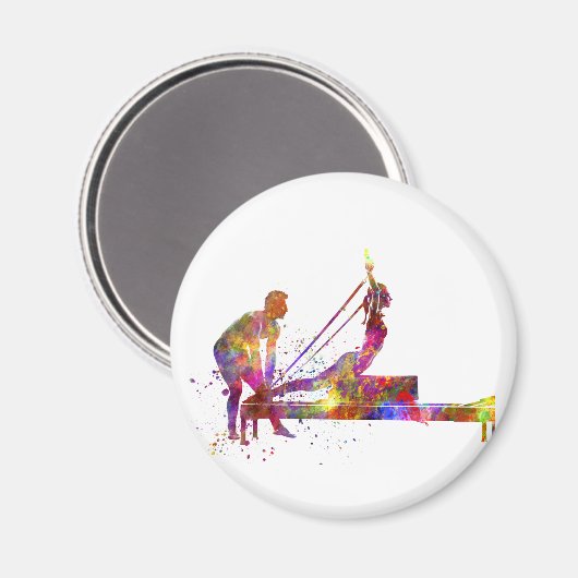 gymnastics exercise magneet (Voorkant / Achterkant)