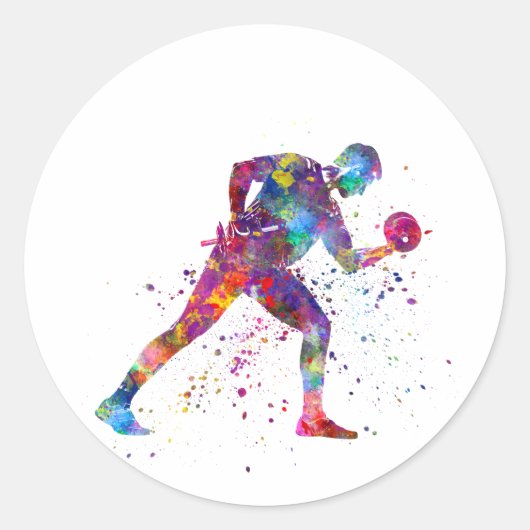 gymnastics exercise ronde sticker (Voorkant)