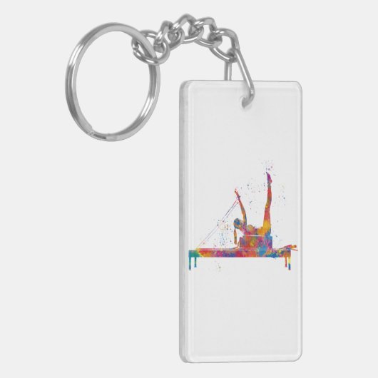 gymnastics exercise sleutelhanger (Voorkant Links)