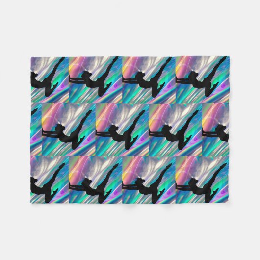Gymnastics Fleece Blanket (Voorkant (Horizontaal))