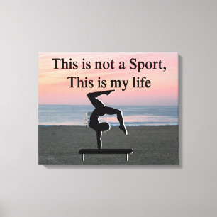 GYMNASTICS FOREVER CANVAS AFDRUK