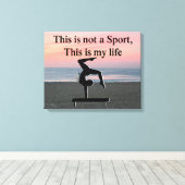 GYMNASTICS FOREVER CANVAS AFDRUK (Insitu (Houten vloer))