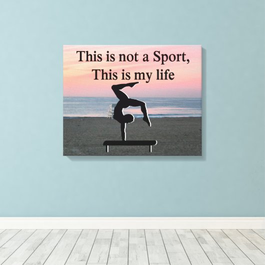 GYMNASTICS FOREVER CANVAS AFDRUK (Insitu (Houten vloer))
