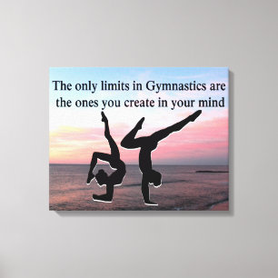 GYMNASTICS FOREVER CANVAS AFDRUK