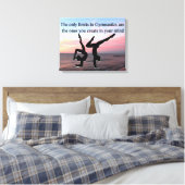 GYMNASTICS FOREVER CANVAS AFDRUK (Insitu (Slaapkamer))