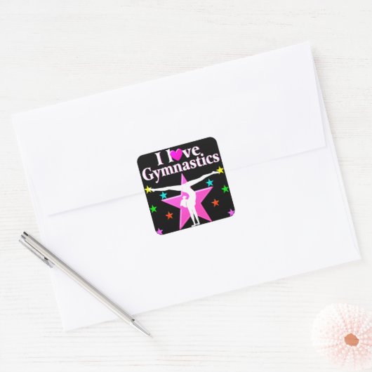 GYMNASTICS FOREVER VIERKANTE STICKER (Envelop)