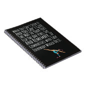 Gymnastics Gift Ideas Sport Girls Women Acrobatics Notitieboek (Rechterzijde)