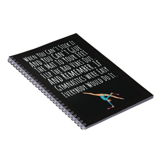Gymnastics Gift Ideas Sport Girls Women Acrobatics Notitieboek (Rechterzijde)