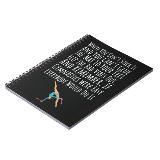 Gymnastics Gift Ideas Sport Girls Women Acrobatics Notitieboek (Linkerzijde)