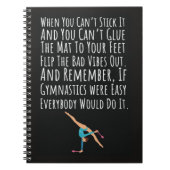 Gymnastics Gift Ideas Sport Girls Women Acrobatics Notitieboek (Voorkant)