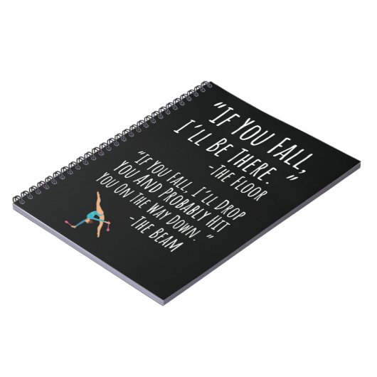 Gymnastics Gifts Sport Women Beam Girl Acrobats Notitieboek (Linkerzijde)