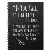 Gymnastics Gifts Sport Women Beam Girl Acrobats Notitieboek (Voorkant)