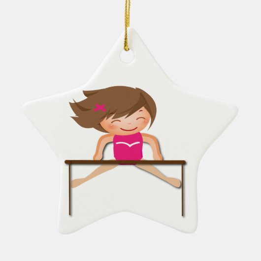 GYMNASTICS Girl Bars Gifts Keramisch Ornament (Voorkant)