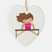 GYMNASTICS Girl Bars Gifts Keramisch Ornament (Rechts)