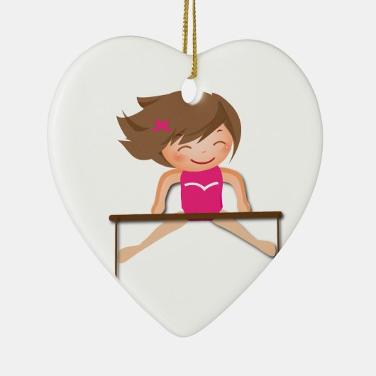 GYMNASTICS Girl Bars Gifts Keramisch Ornament (Rechts)