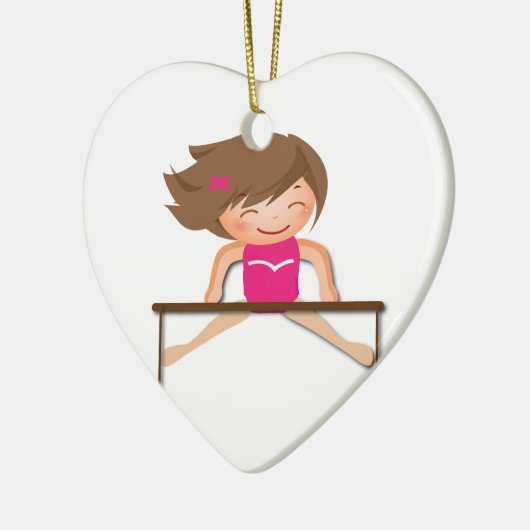 GYMNASTICS Girl Bars Gifts Keramisch Ornament (Links)