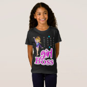 Gymnastics Girl Boss T-Shirt (Voorkant volledig)