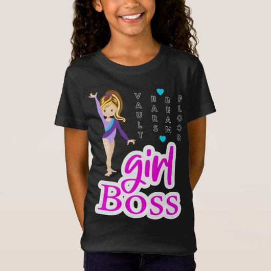 Gymnastics Girl Boss T-Shirt (Voorkant)