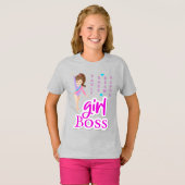 Gymnastics Girl Boss T-Shirt (Voorkant volledig)