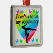 GYMNASTICS GIRL INSPIREREND ONTWERP METALEN ORNAMENT (Rechts)
