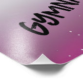 Gymnastics Girl Personalized Foto Afdruk (Hoek)