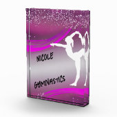 Gymnastics Girl Personalized Fotoblokken (Rechts)